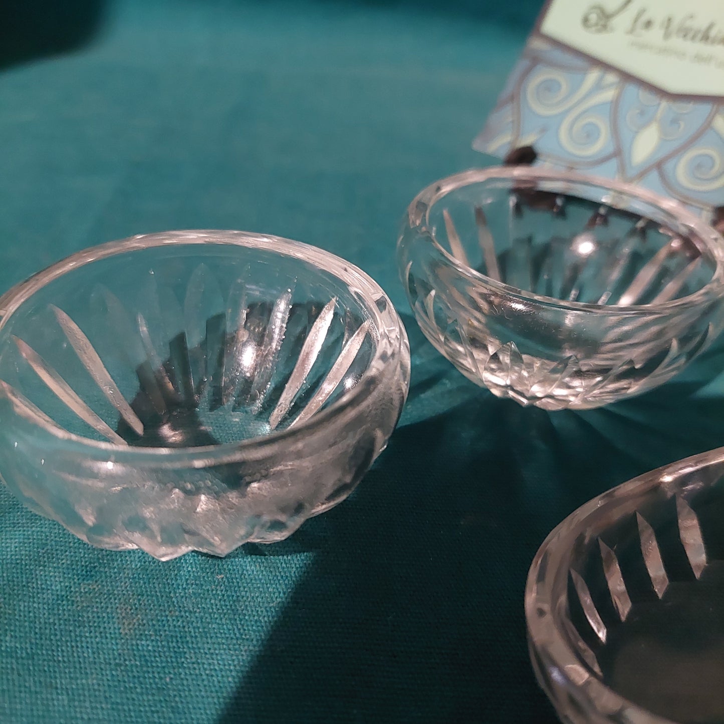 Set/3 Pezzi Sale Pepe E Stuzzicadenti Cristallo Molato