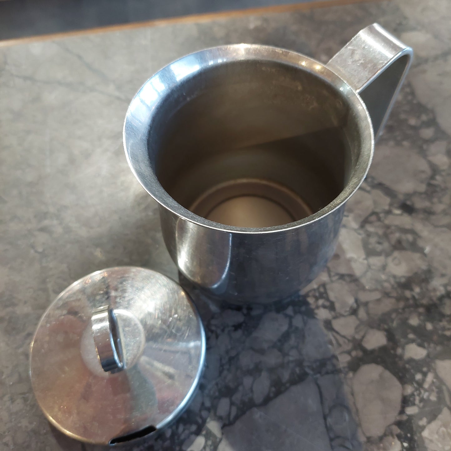 Bricco Scaldalatte Acciaio Inox Con Coperchio