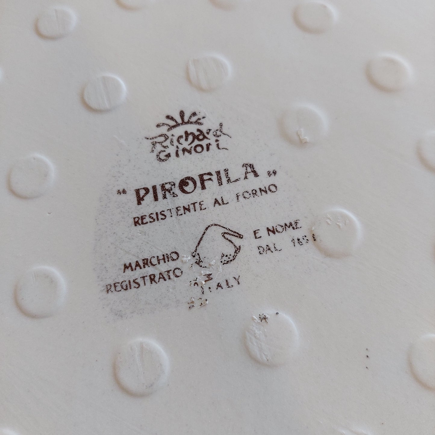 Pirofila Smerlata Porcellana Richard Ginori