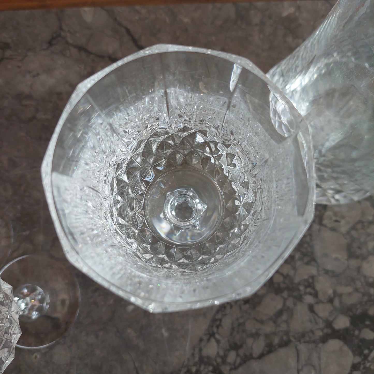 Servizio Calici Cristallo Molato Vintage (35 + 2 Bottiglie)