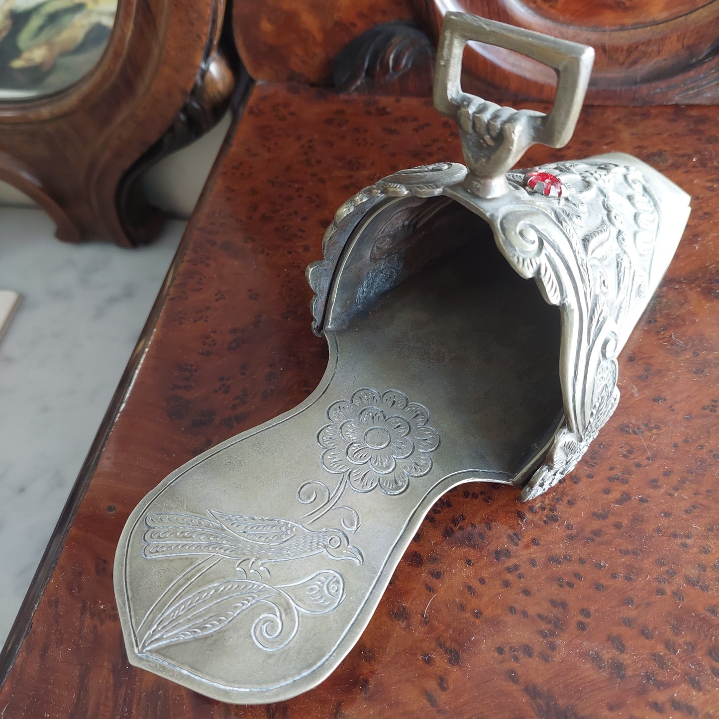 Antica Staffa Peruviana Silver Sbalzato Cm23