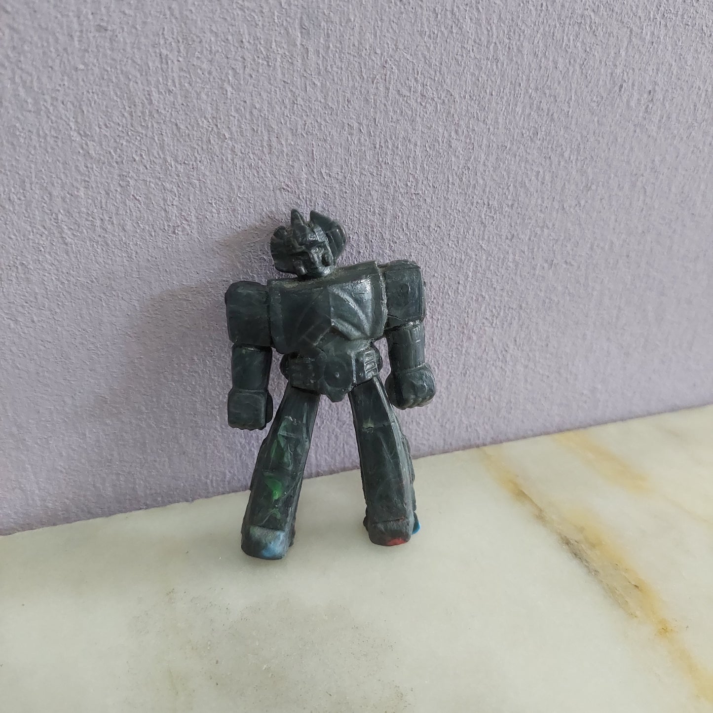 Robot In Gomma Nero "danguard" Anni 70
