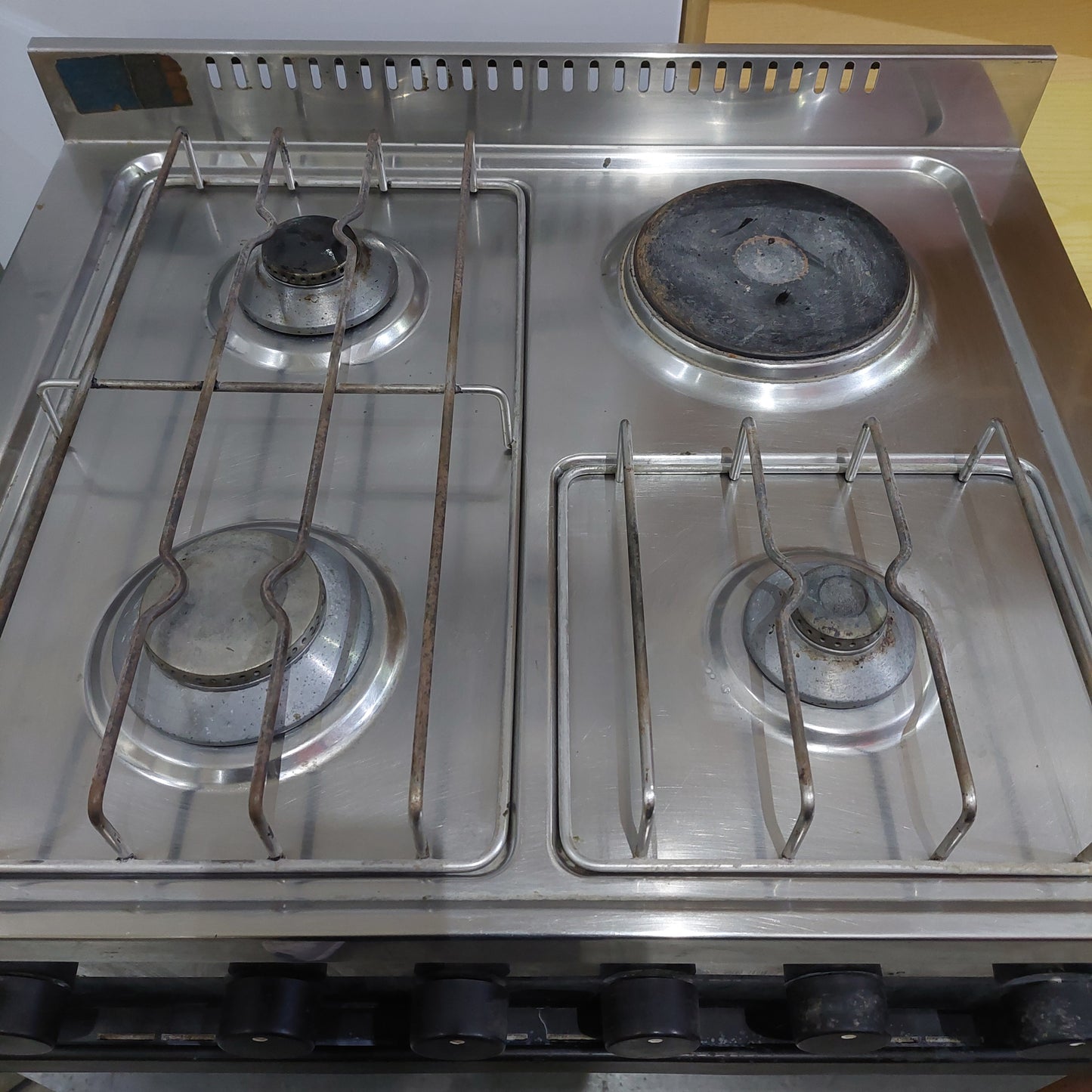 Cucina Acciaio Samet Cba/6531/7 3/fuochi + Induzione Cm60x50x93h
