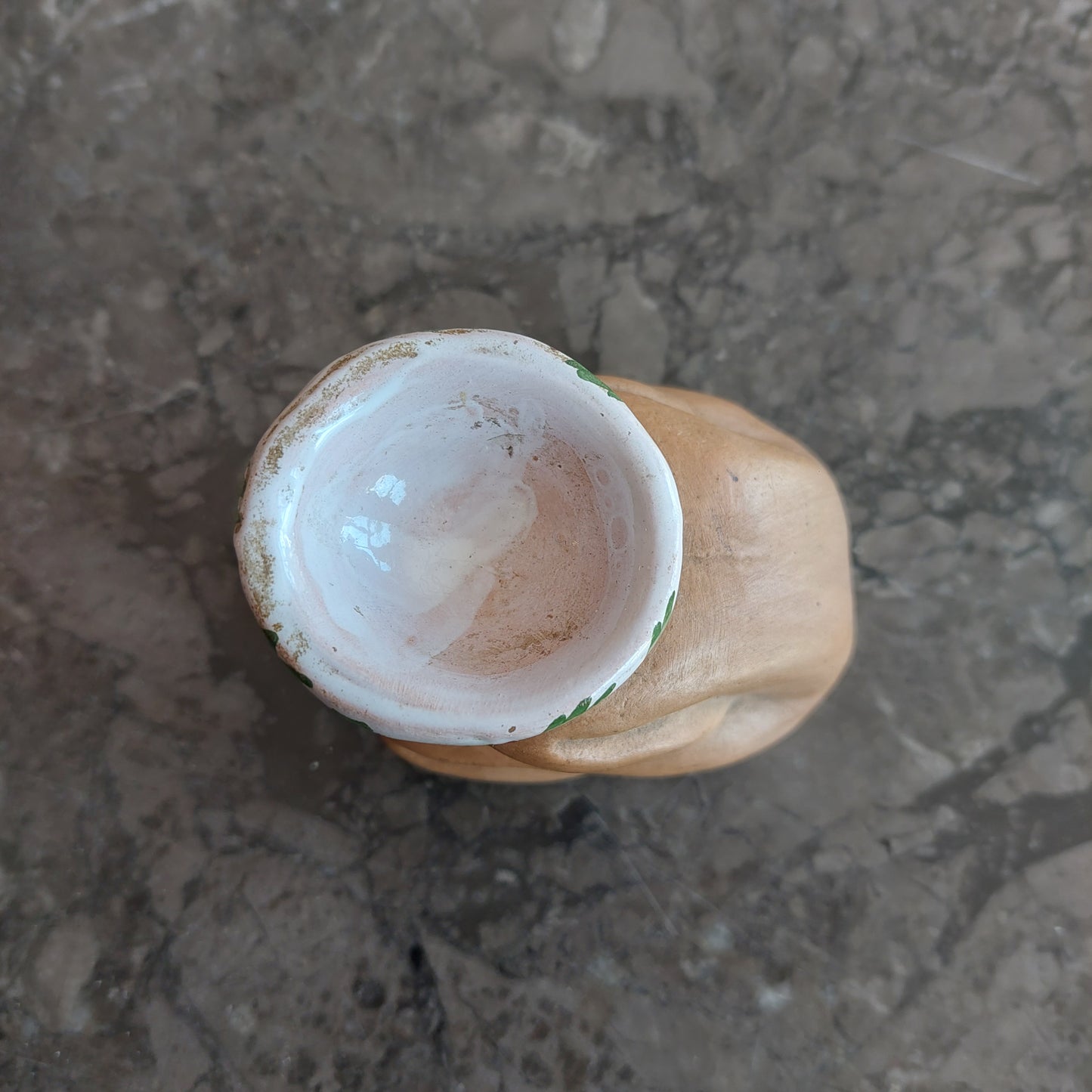 Ciotolina Portaincenso Ceramica Donna Rannicchiata