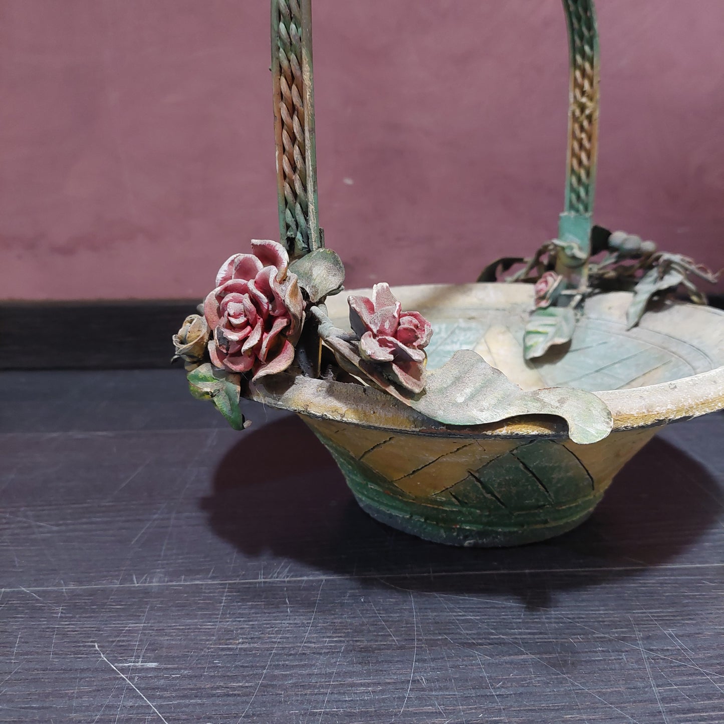Cachepot Terracotta*/ferro Decori Frutta D28x30h