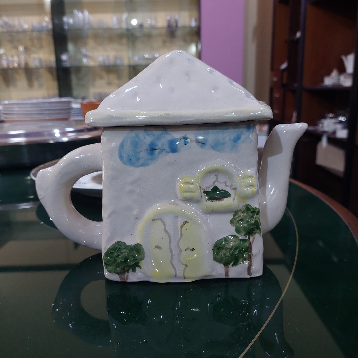 Teiera "casetta" Ceramica C.la Bottega Lav. A Mano