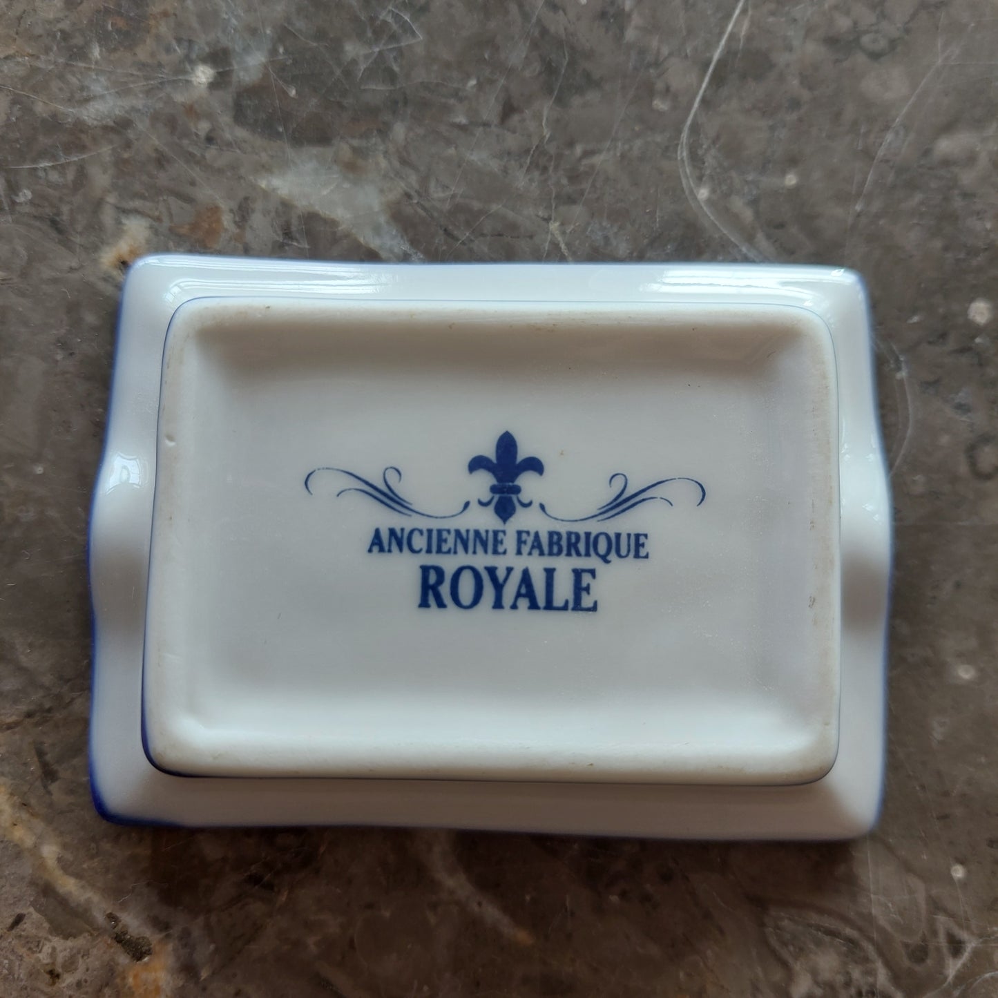 Mini Posacenere Porcellana Ancienne Fabrique Royale