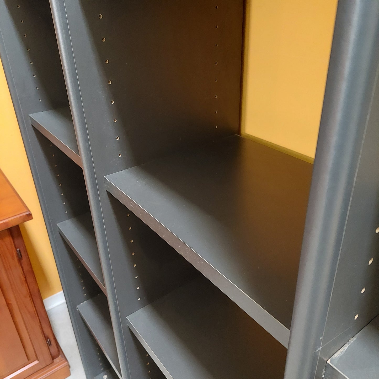 Libreria A Cubi Grigio Antracite Cm141x36x224h