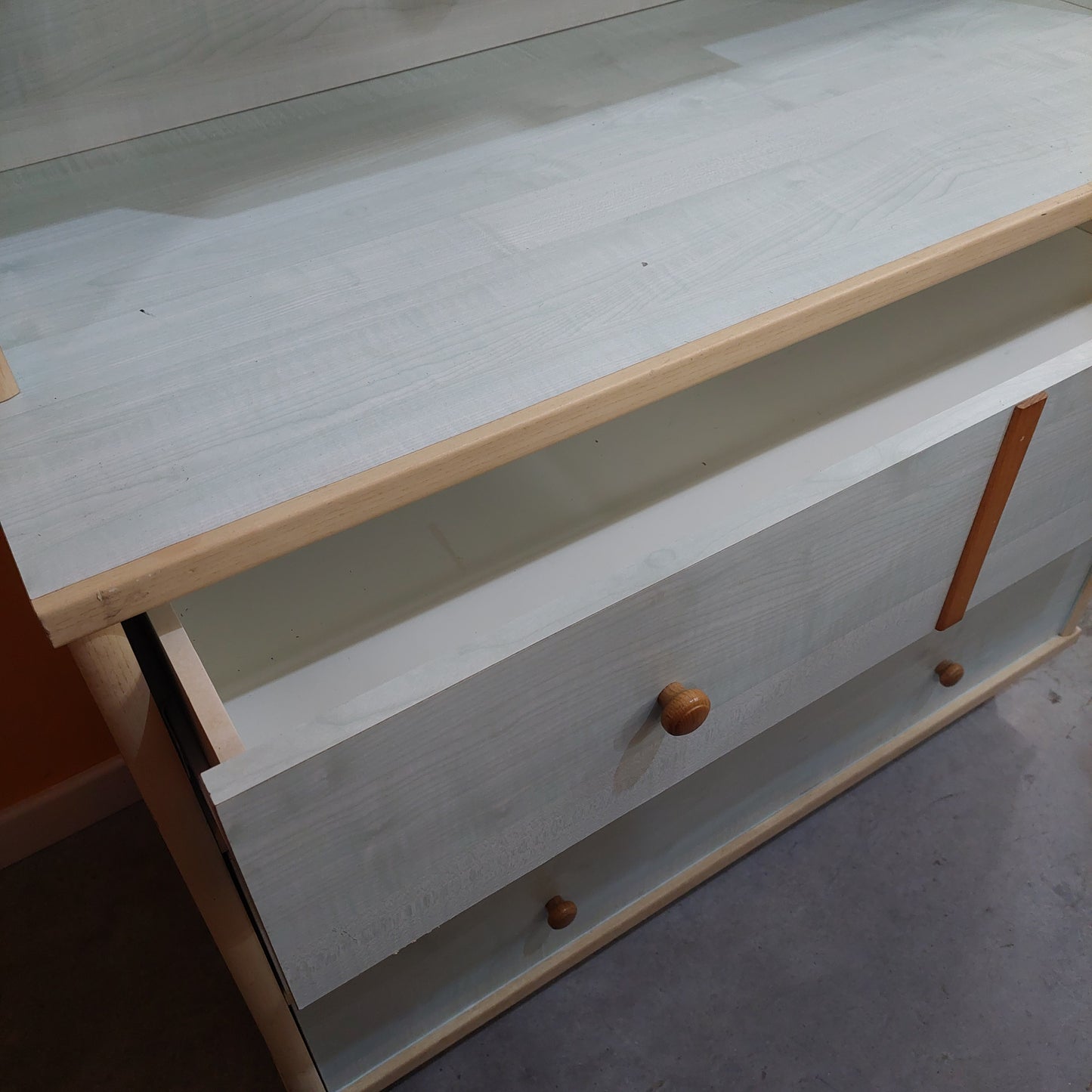Libreria Con Cassettiera 4/c Azzurra Cm112x52x199