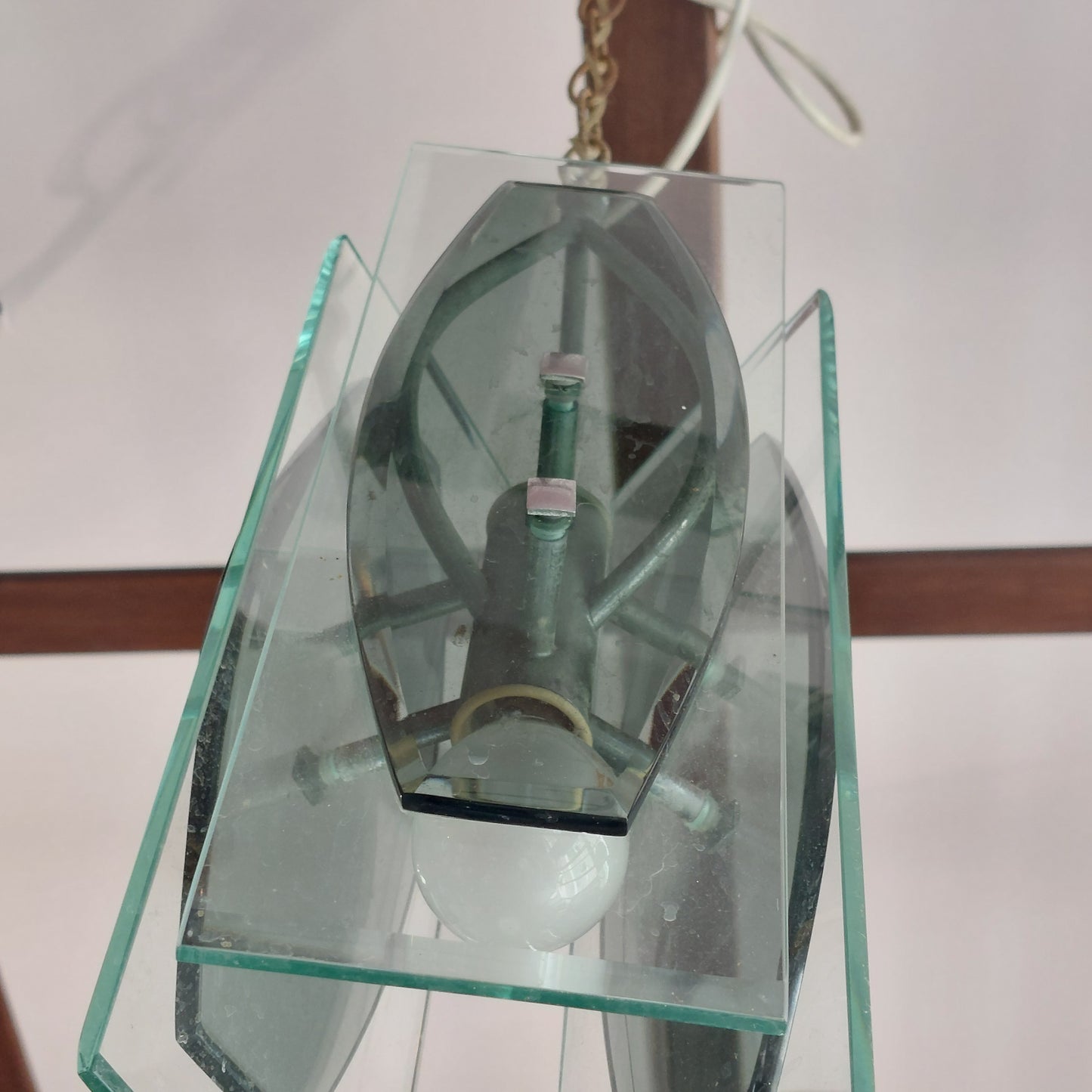 Lampadarietto Vetro Anni 70 1/luce