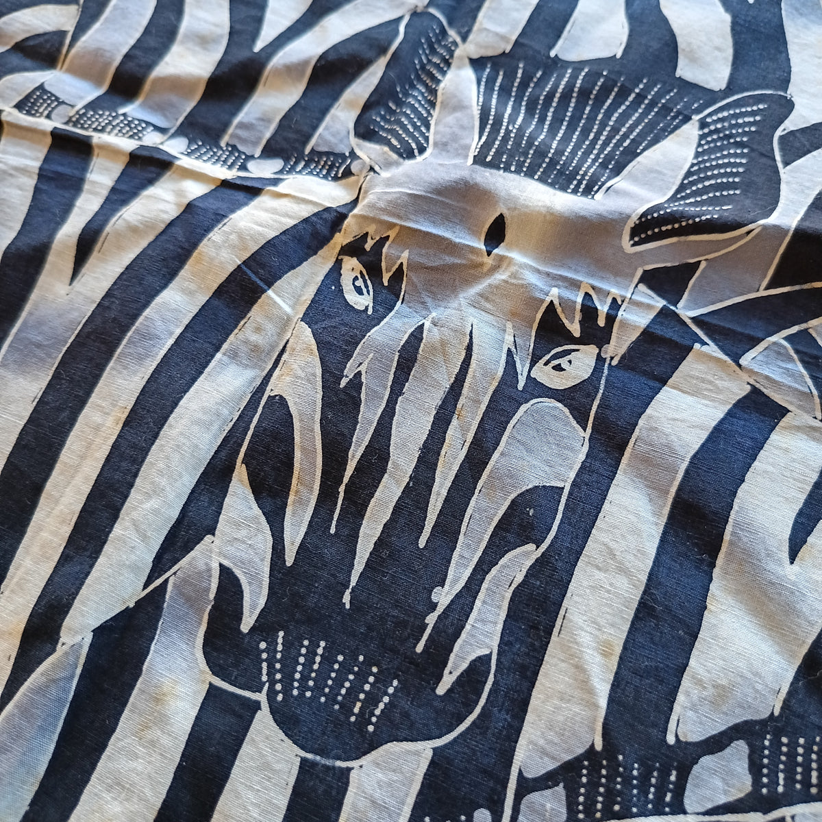 Tessuto Batik Zebre Cm45x70