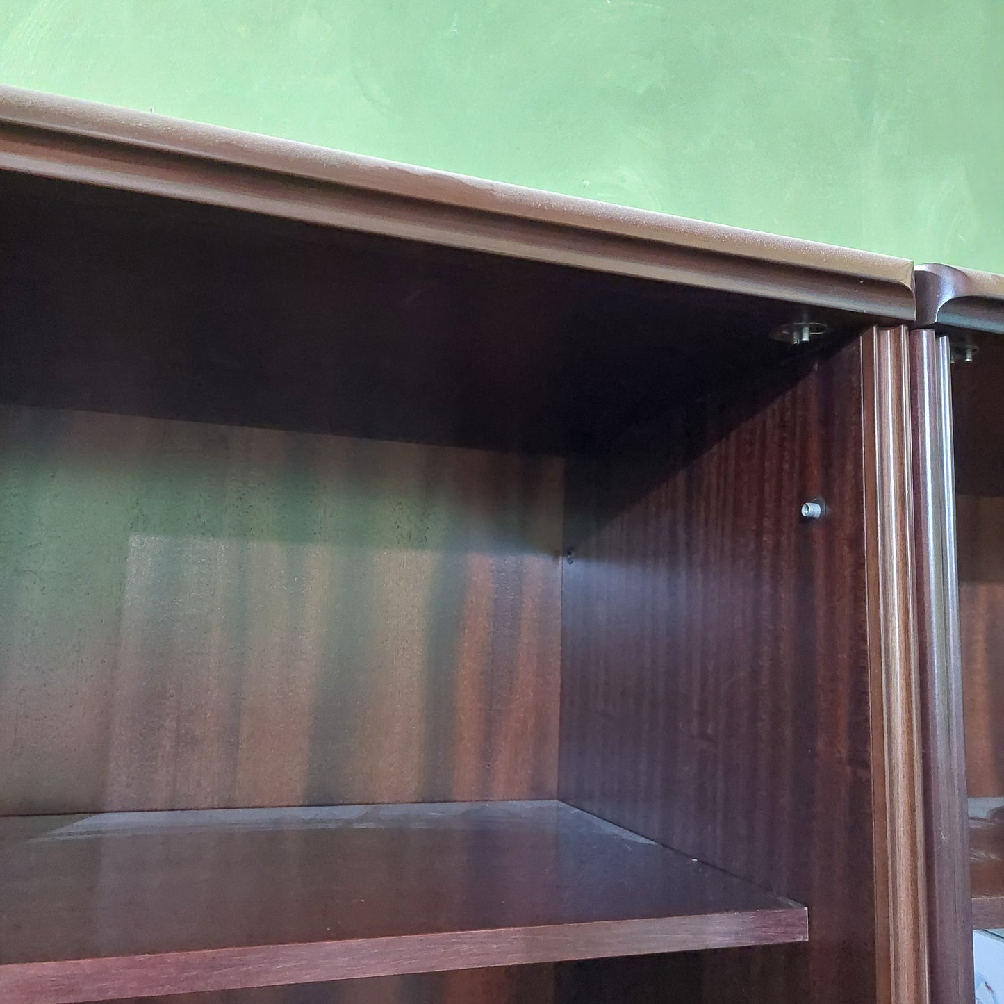 Libreria Legno Noce Scuro 4/r 4/c Cm60x46x203h