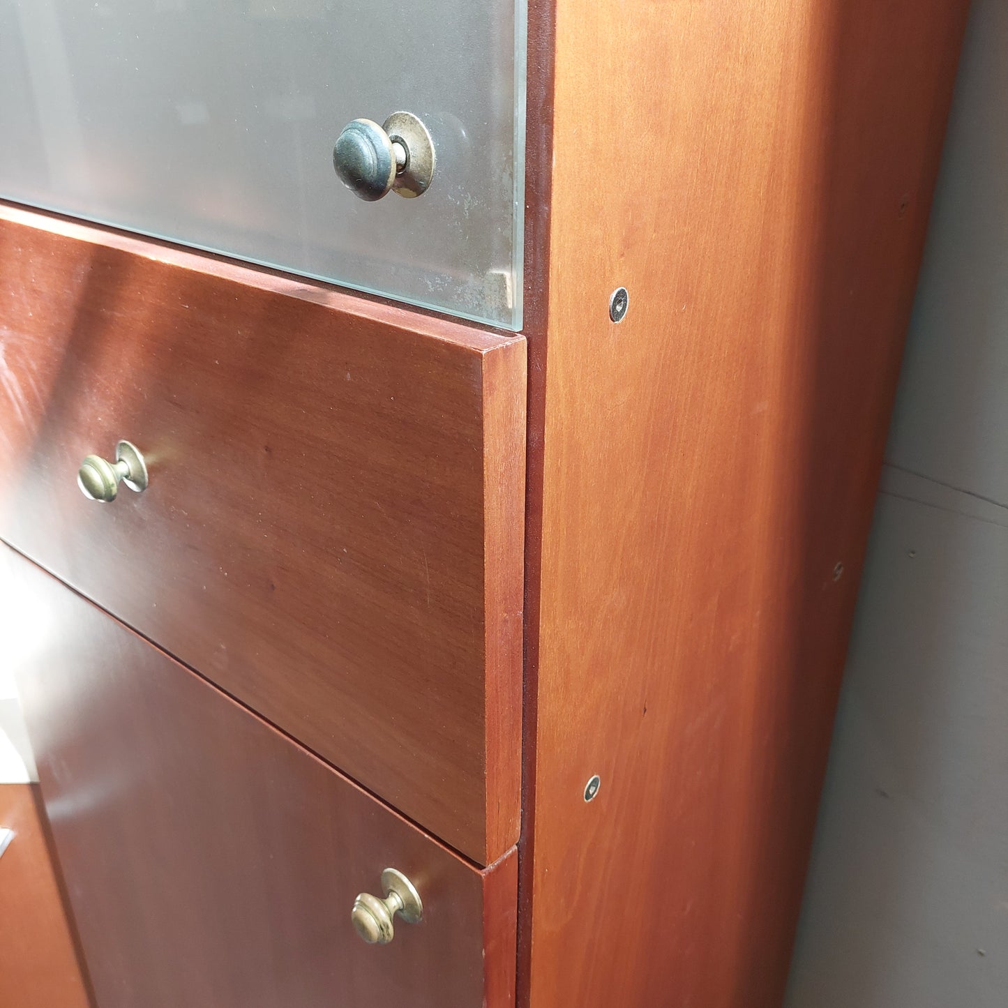 Colonna Legno/vetro 2/s1/c Cm51x38x210