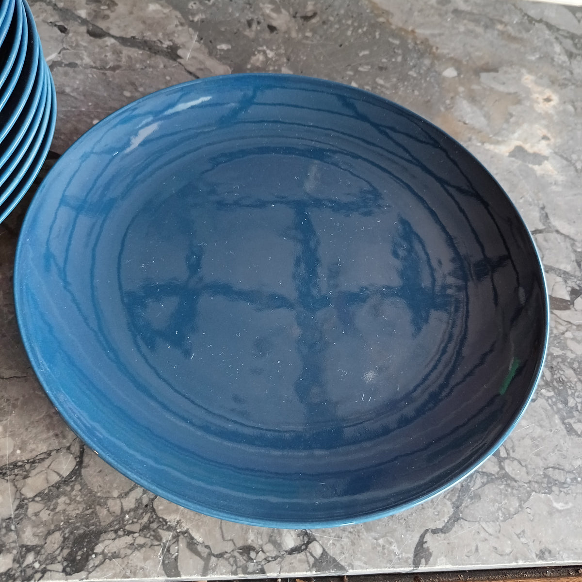 Set/14 Piatti Piani Ikea Porcellana Blu