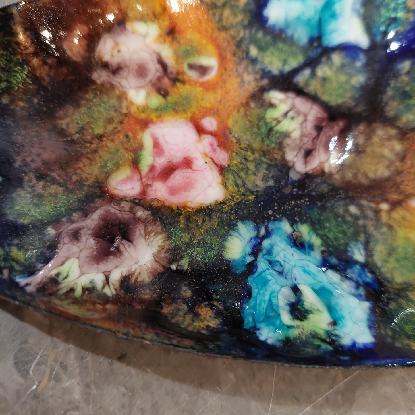Piattino Triangolare Vetro Di Murano Cm15x10