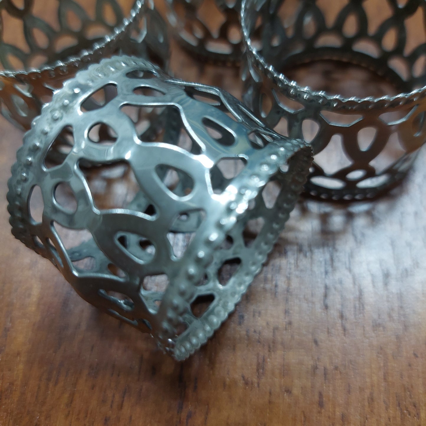 Set/4 Portatovaglioli Silverplated*