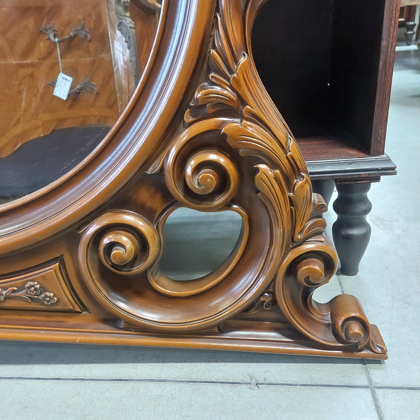 Specchio Da Appoggio Legno St. Barocco