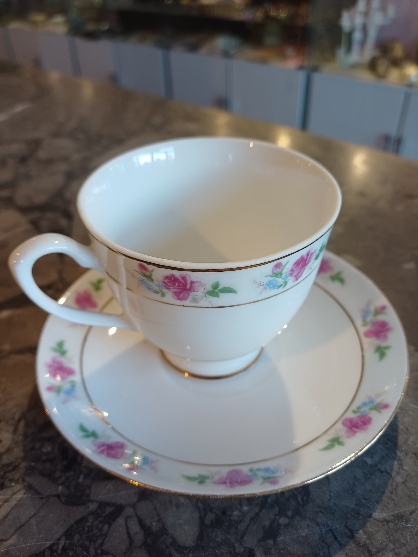 Tazza Da The Con Piattino Porcellana Cinese