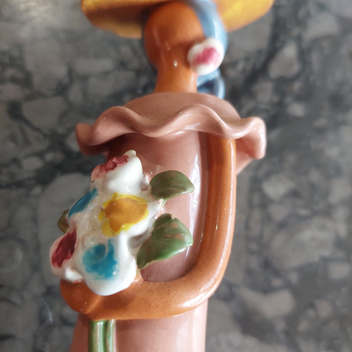 Statuina Donna Ceramica Repubblica Dominicana H16