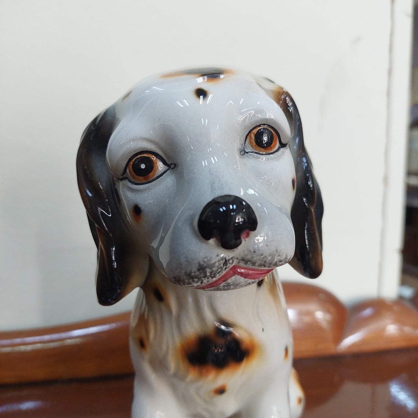 Statuina Cane Porcellana Made In Italy Vintage