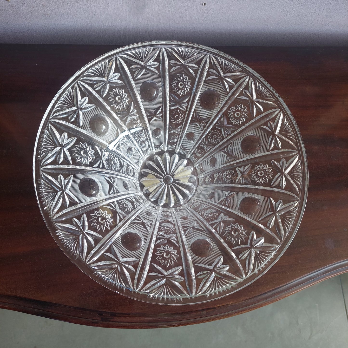 Centrotavola Vetro Molato Anni '50