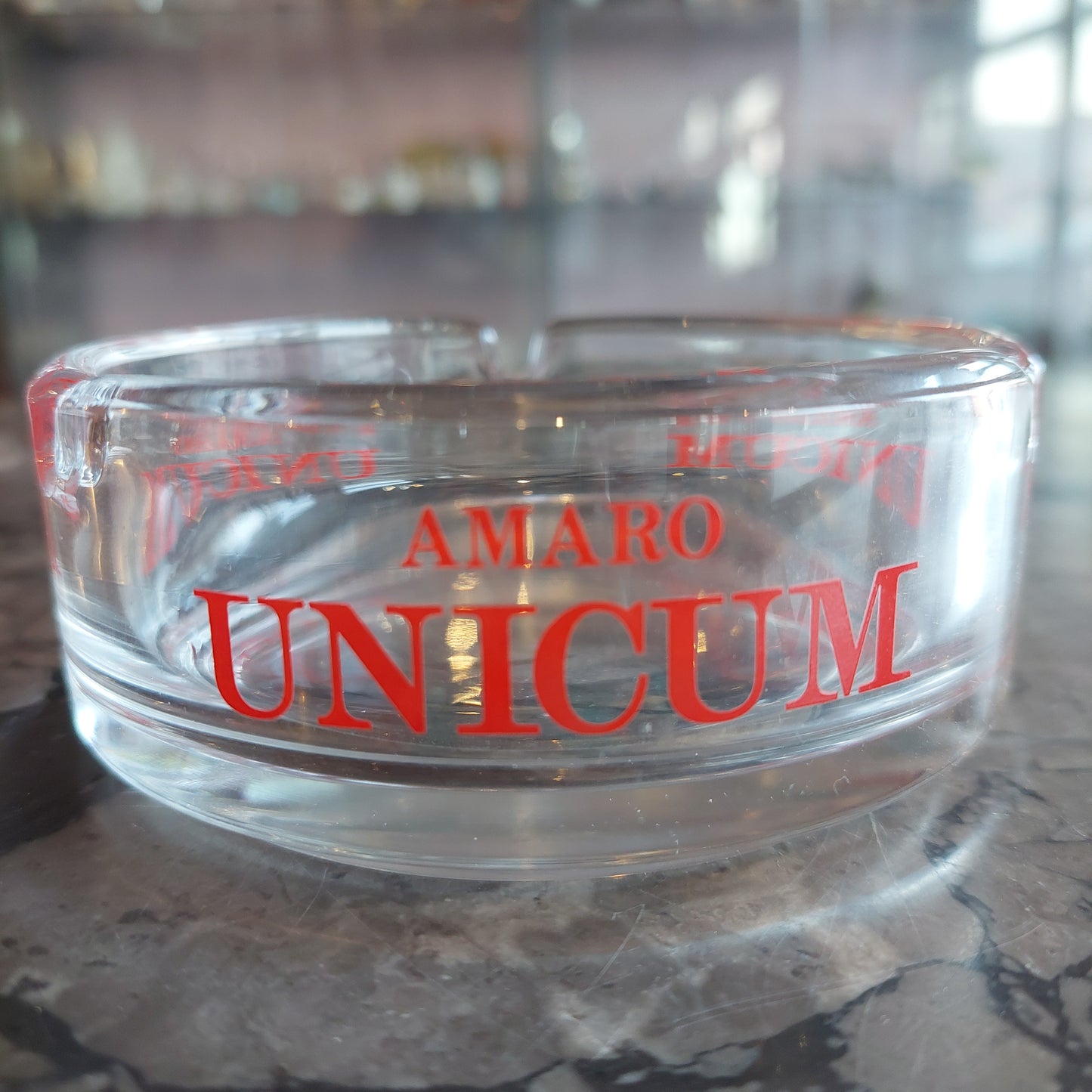 Posacenere Vetro Amaro Unicum