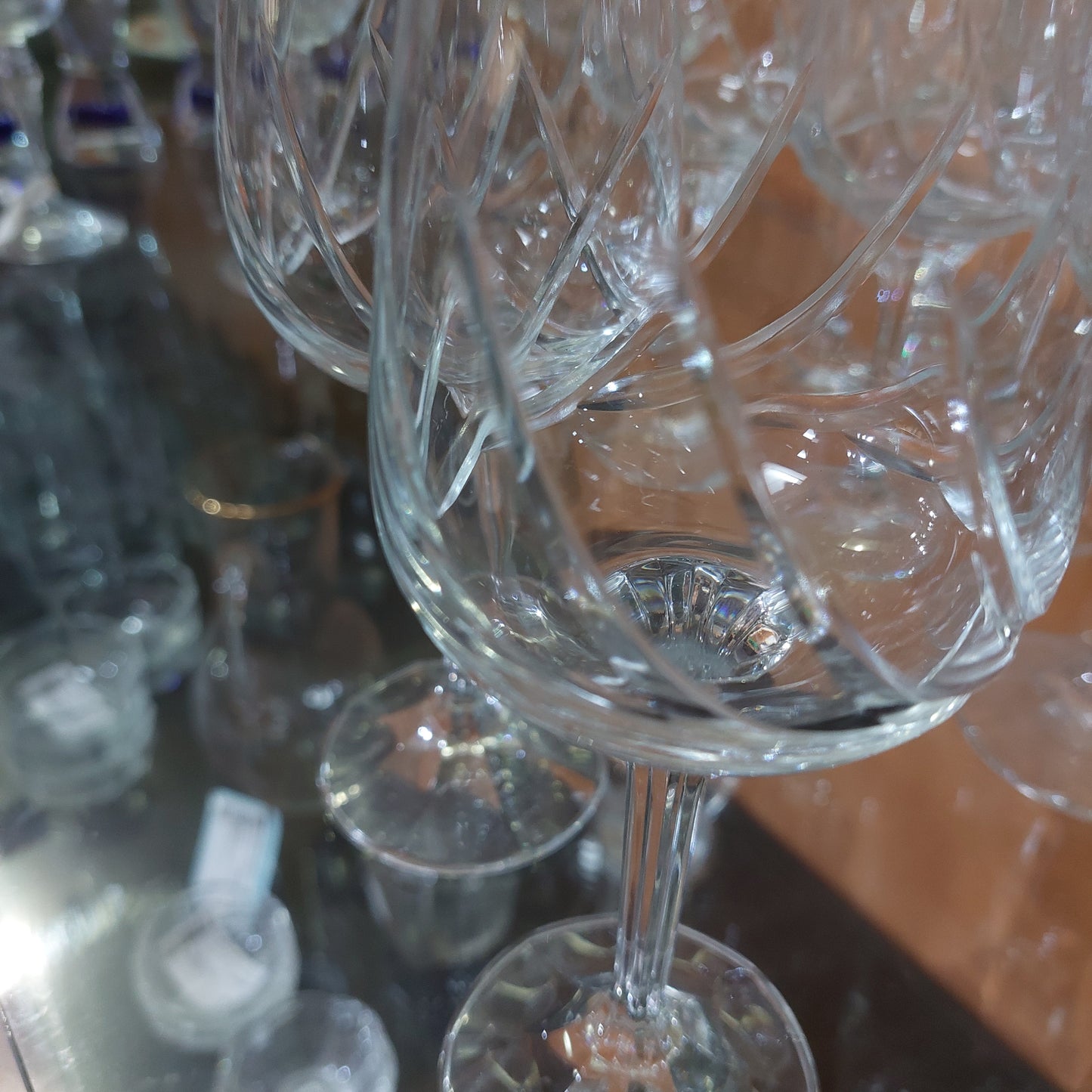 Set/23 Calici Cristallo Molato 11acqua+12vino