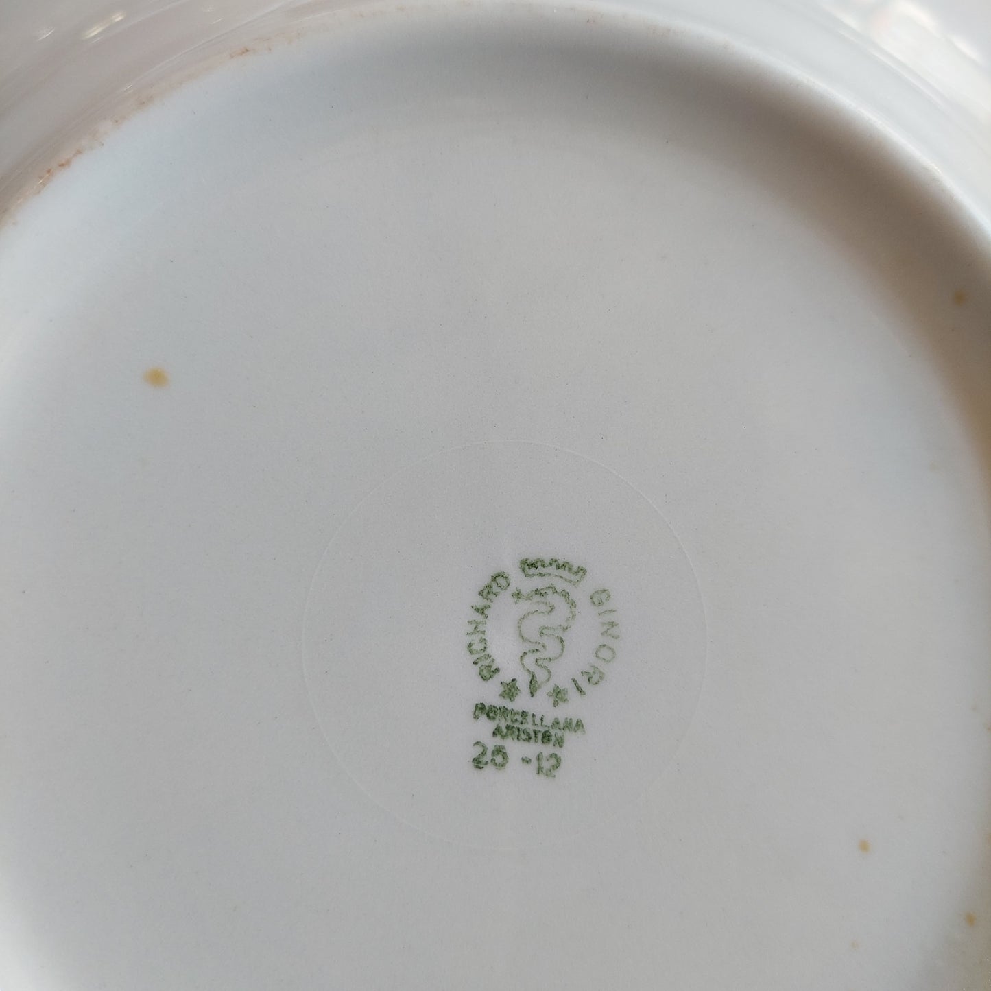 Set/8 Piatti Fondi Porcellana Bianca Dura