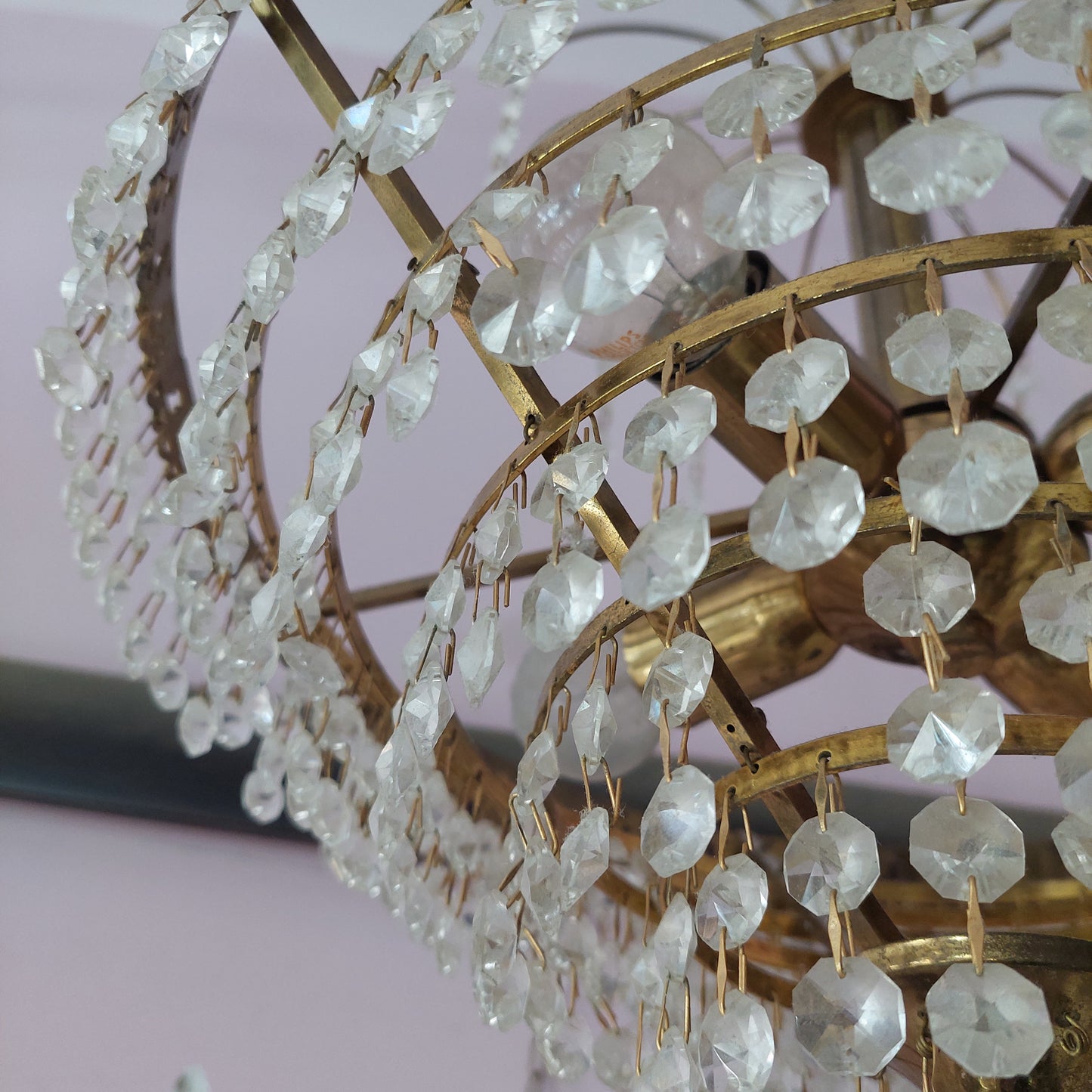 Lampadario Ottone/brindoli Anni '50 4/l