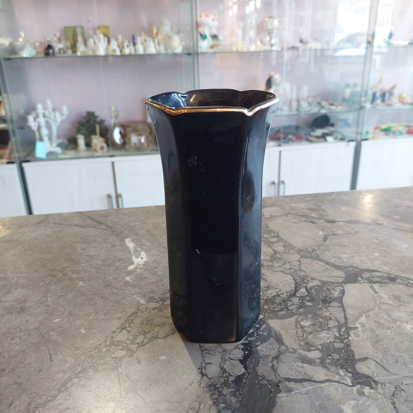 Vaso Esagonale Porcellana Yamaji Japan