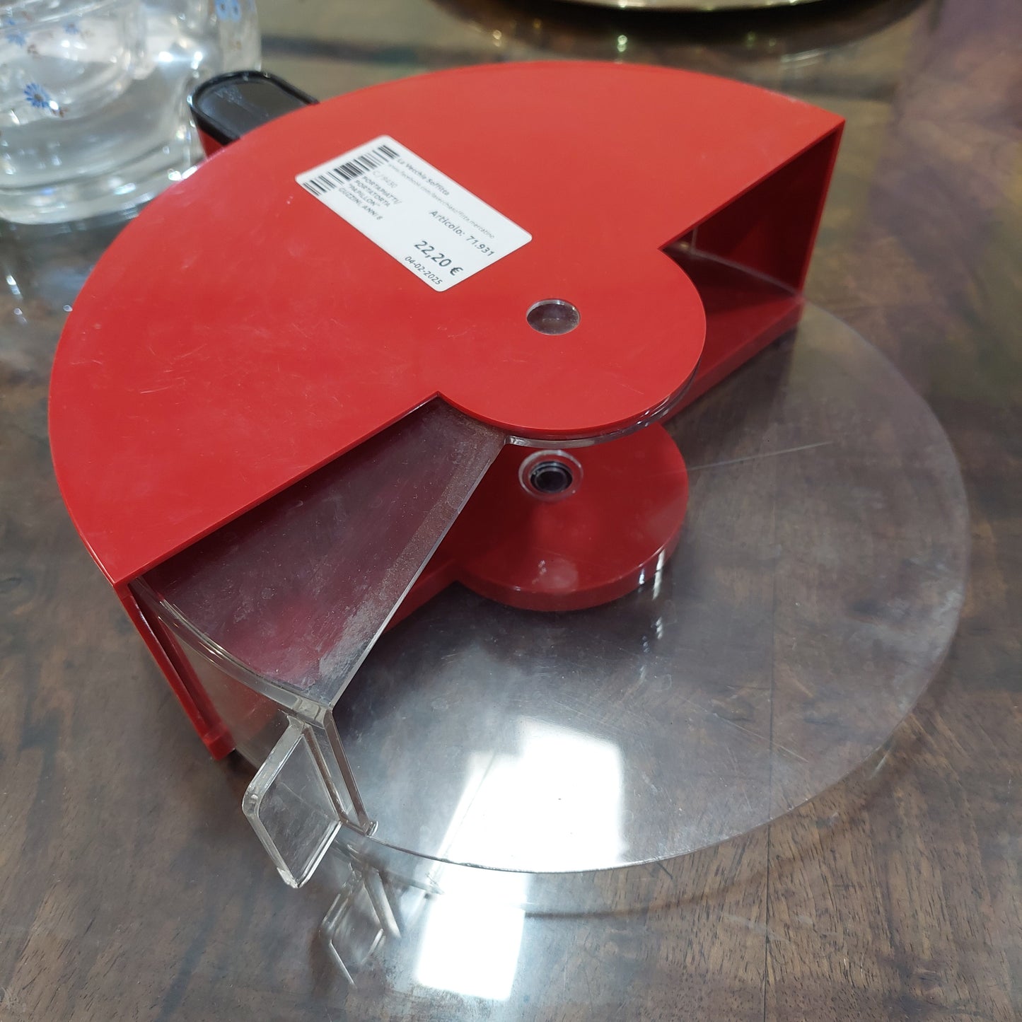Portapiatti/portatorta "papillon" Guzzini, Anni 80 Design Furio Minuti