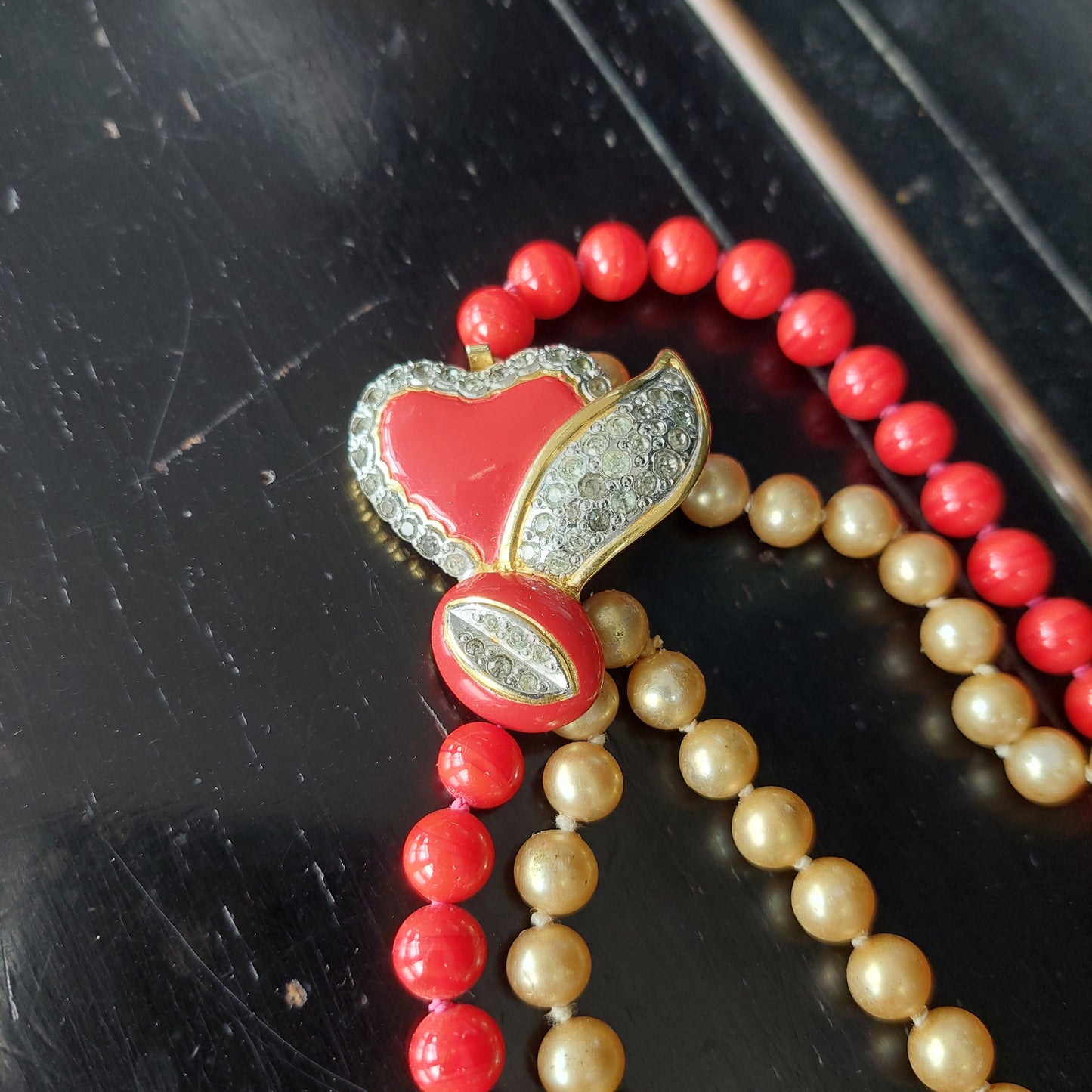 Collana Tre Fili Perle* Valentino Vintage