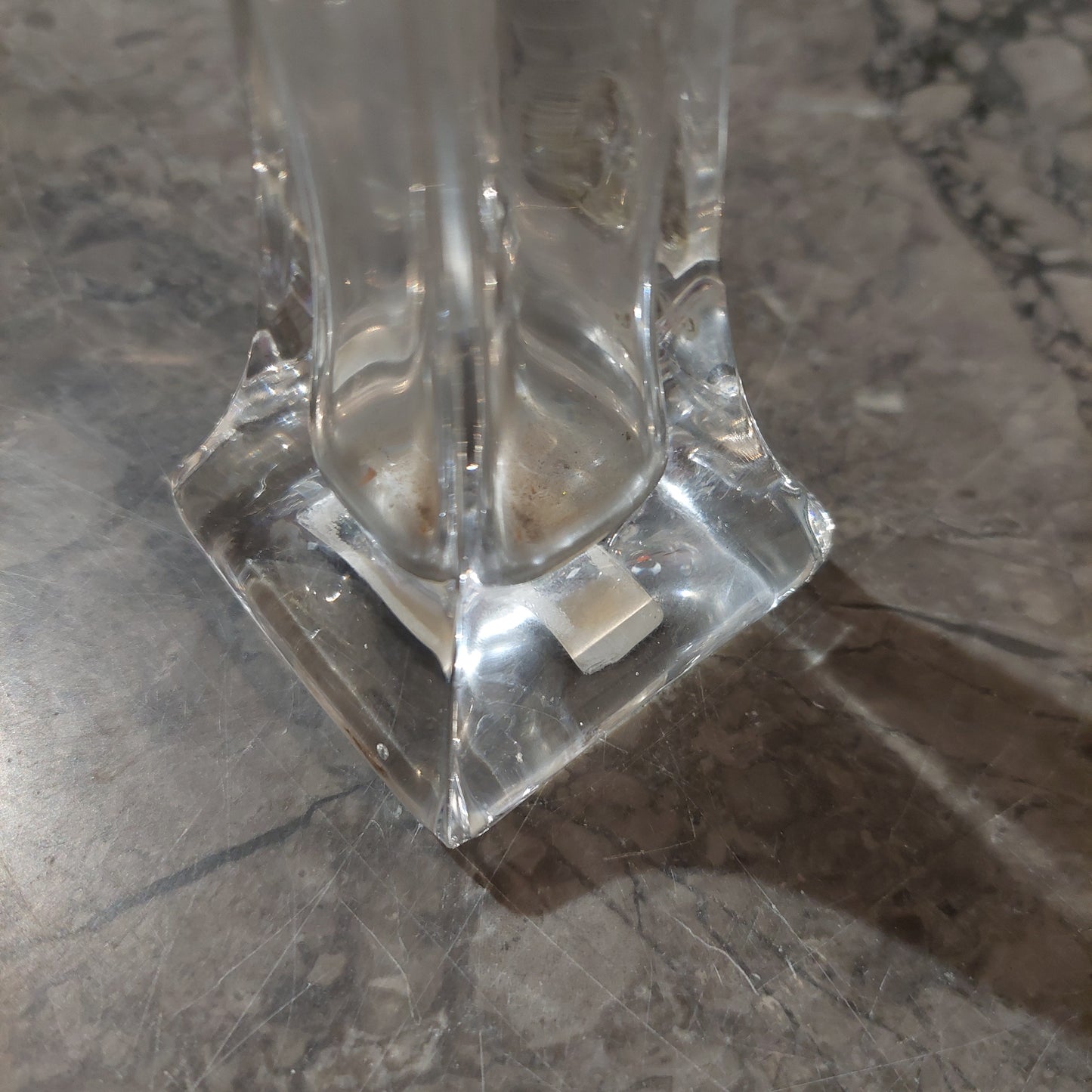 Vasetto Cristallo Argento Cm5x5x15,5h