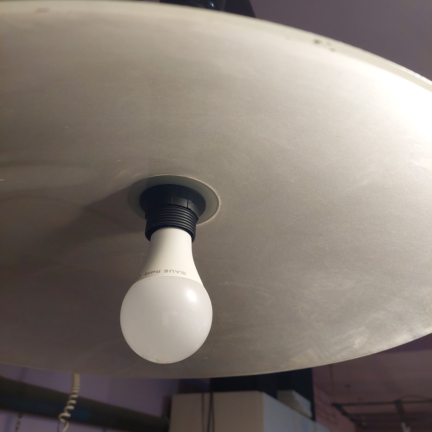 Lampadario Cupola Vetro Satinato