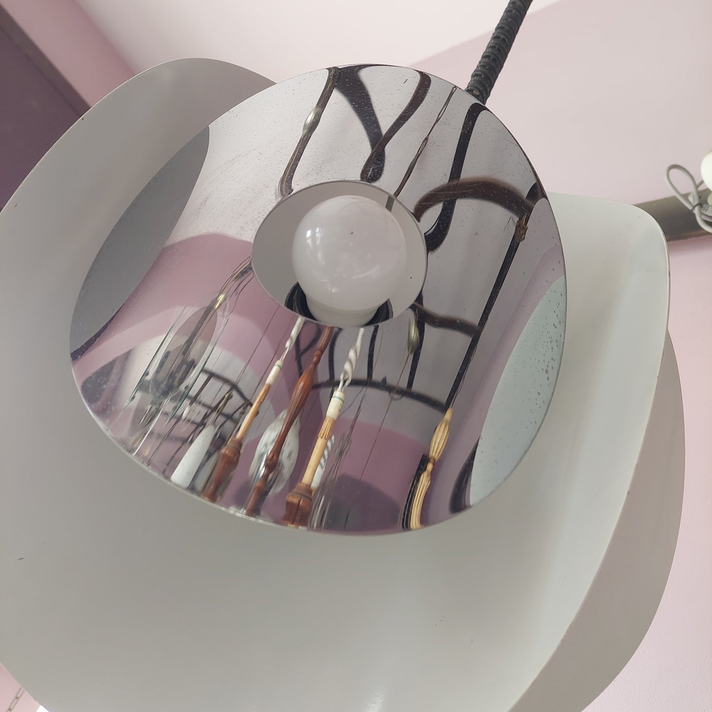 Lampadario Space Age Design Goffredo Reggiani Anni '70 3/l
