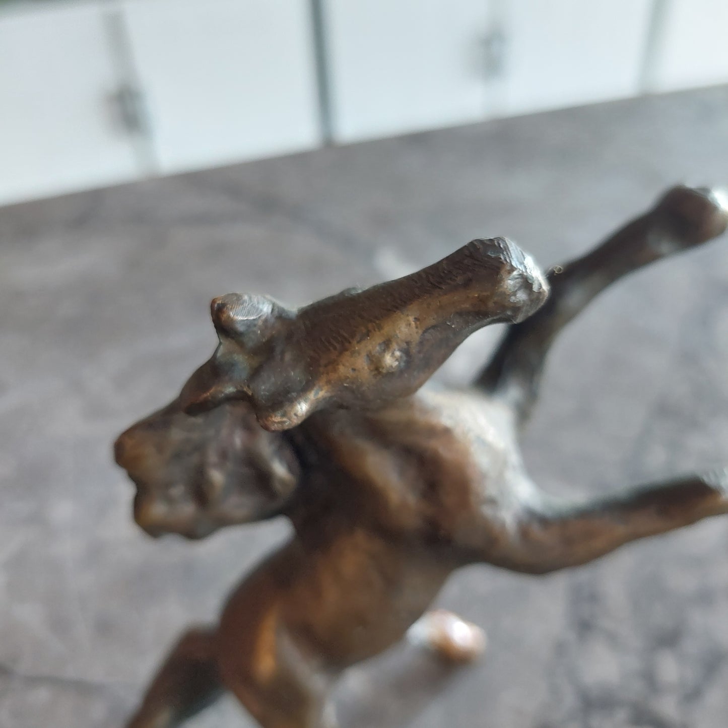 Statuetta * Ottone Cavallo Impennato Cm13x4x13h