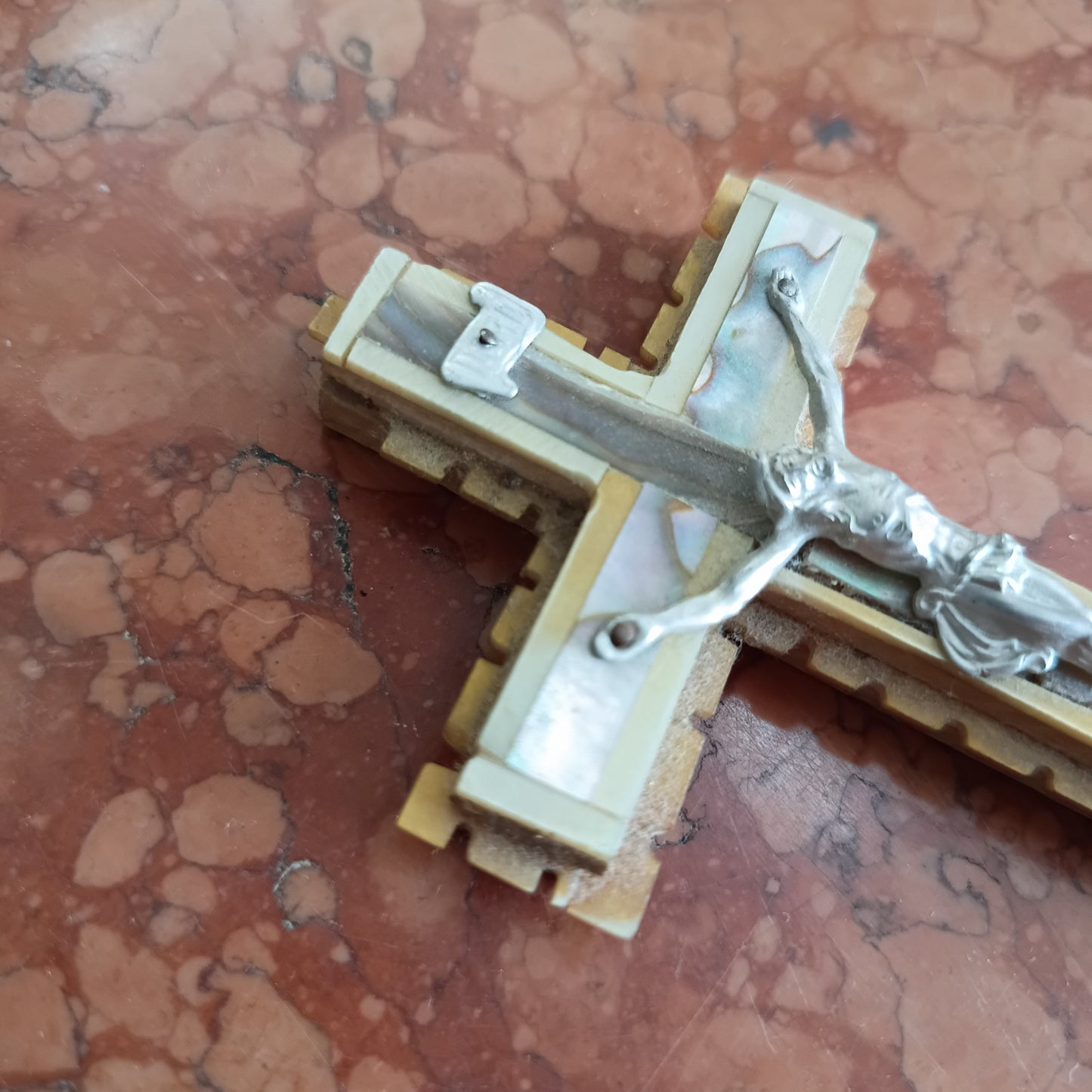 Crocifisso Madreperla Souvenir Gerusalemme