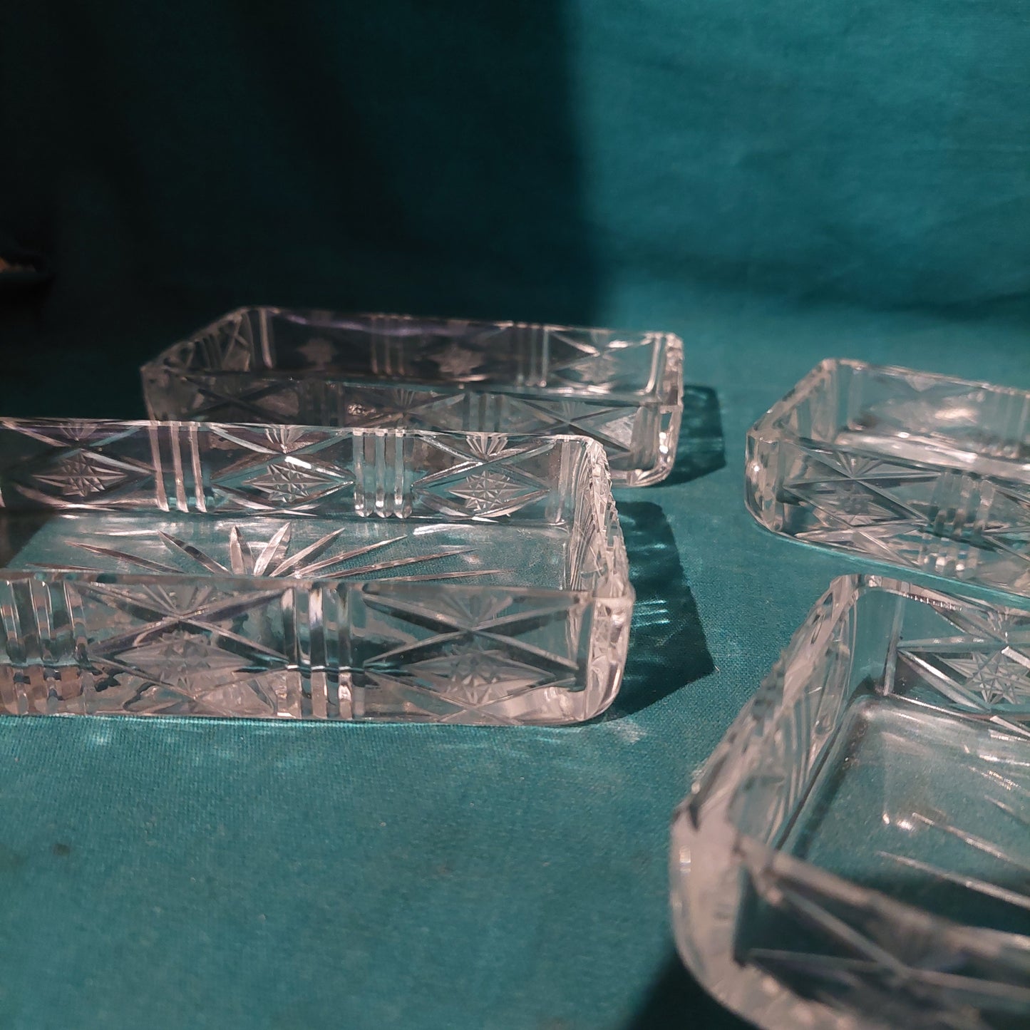 Set/4 Pezzi Antipastiera Cristallo Molato