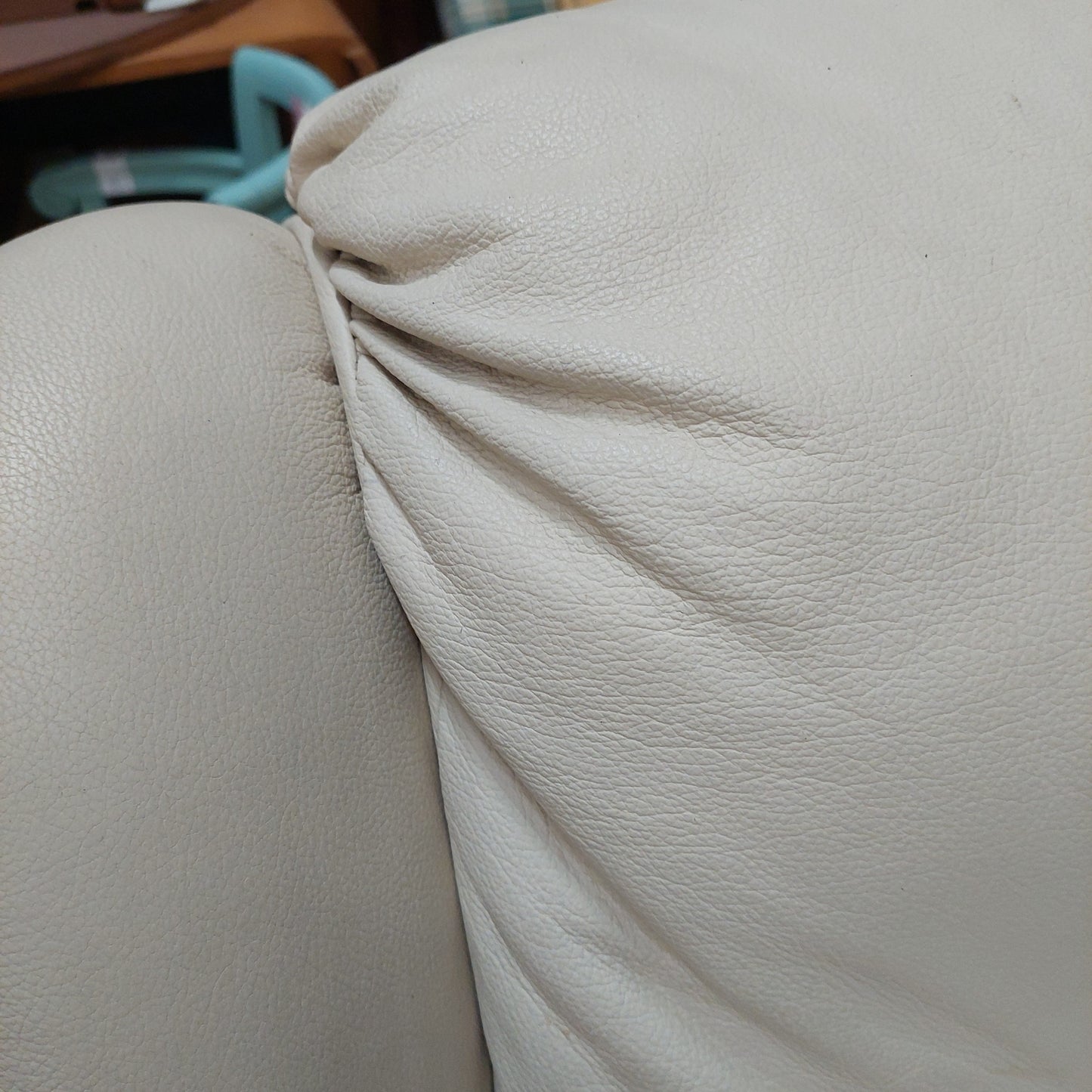 Poltrona Relax Reclinabile Pelle Beige Chateau D'ax