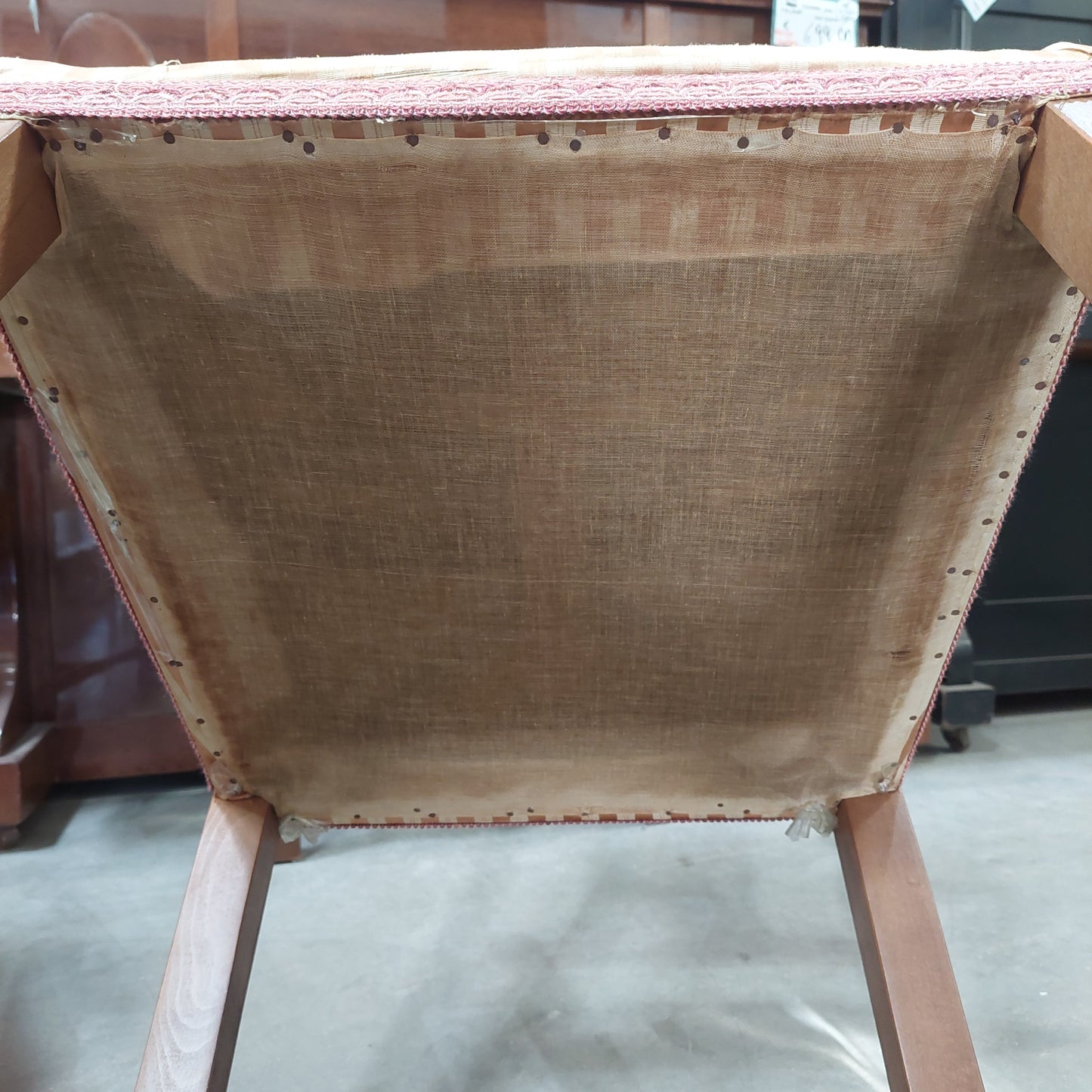 Sedia Legno/rivestita Anni '60