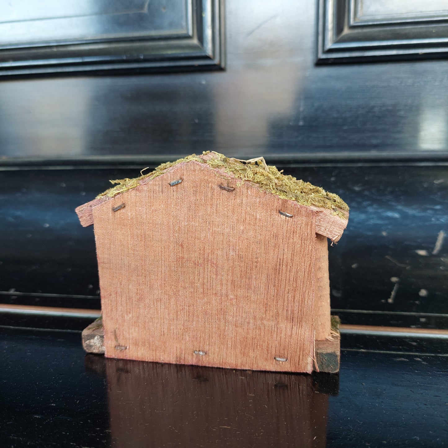 Mini Capanna Presepe Legno E Ceramica