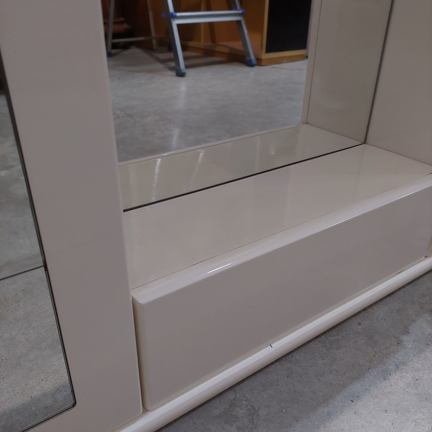Specchio/mobiletto Bagno Bianco 3/ante
