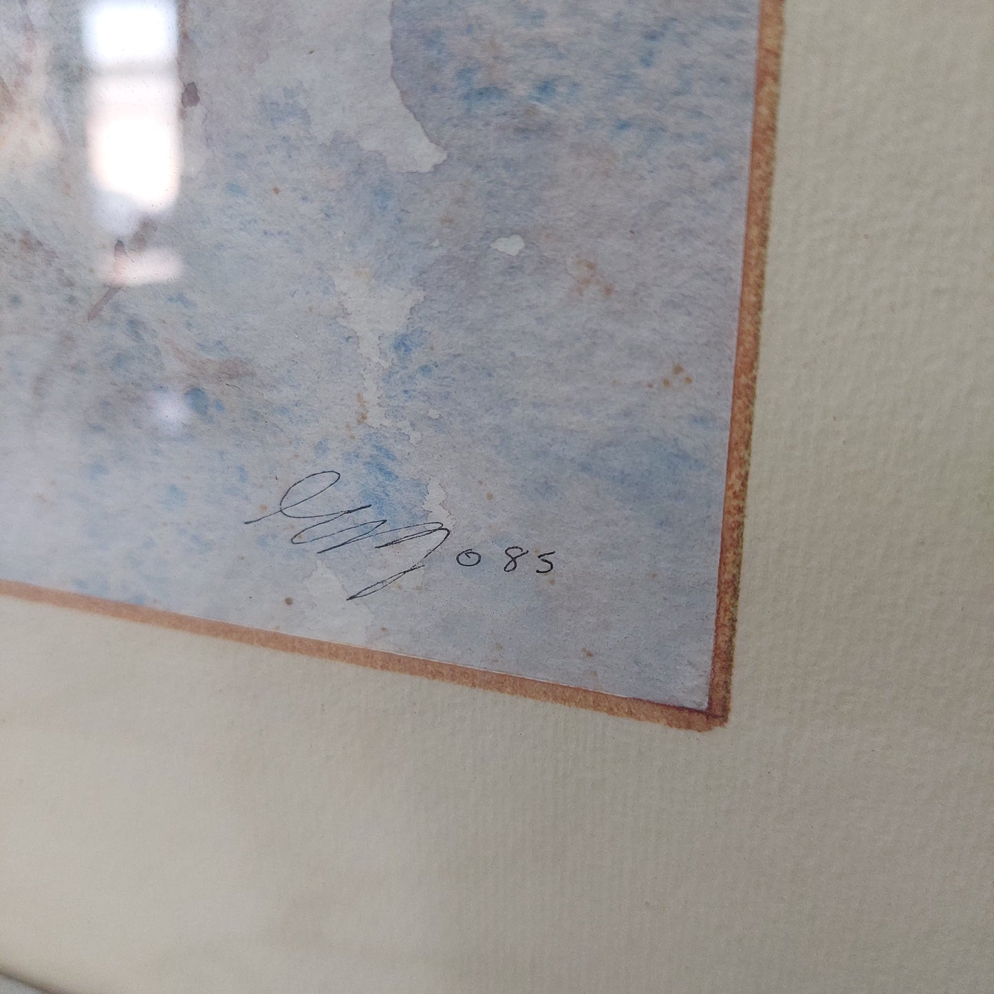 Quadro Acquarello Rose Firmato
