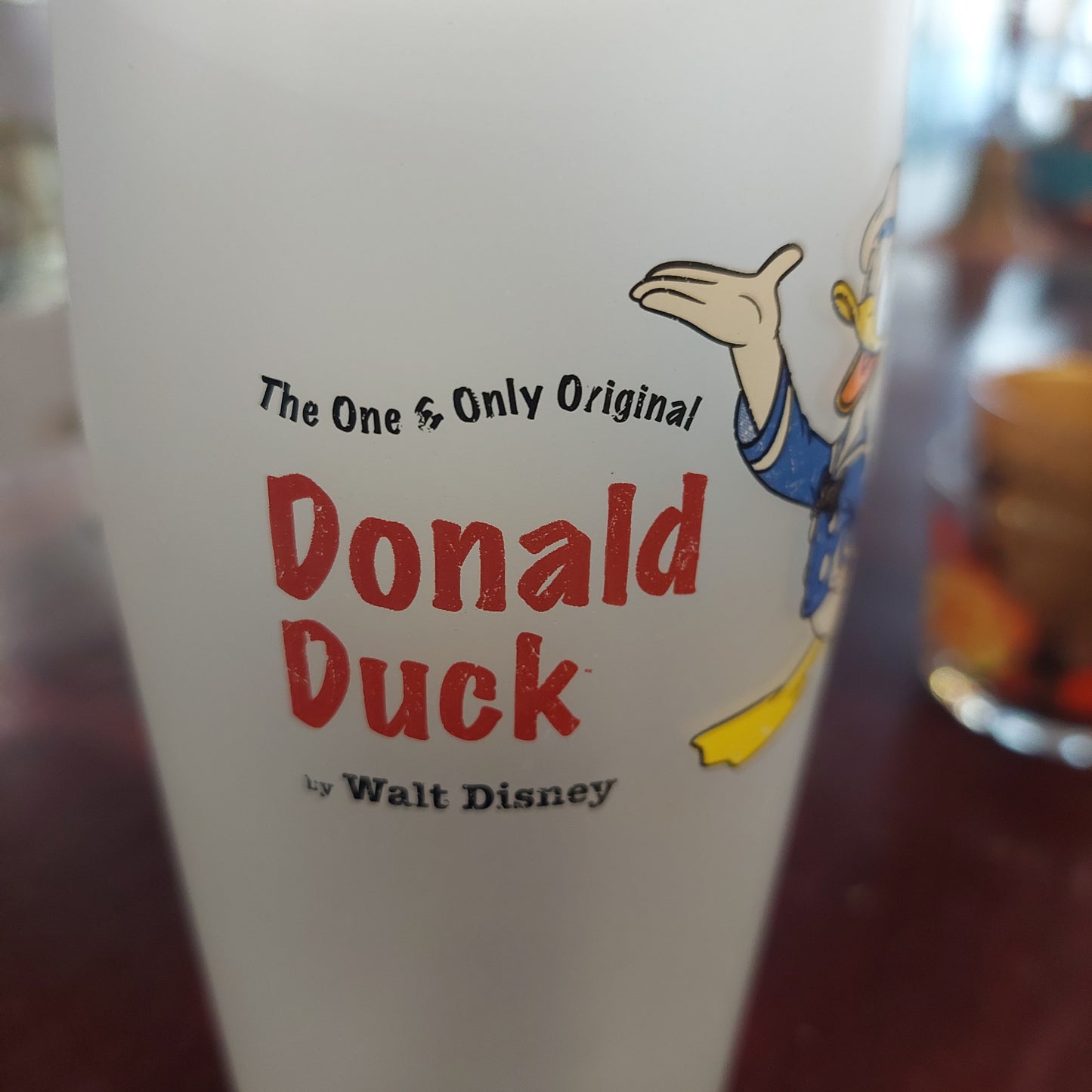 Bicchiere Donald Duck Walt Disney Vetro Satinato