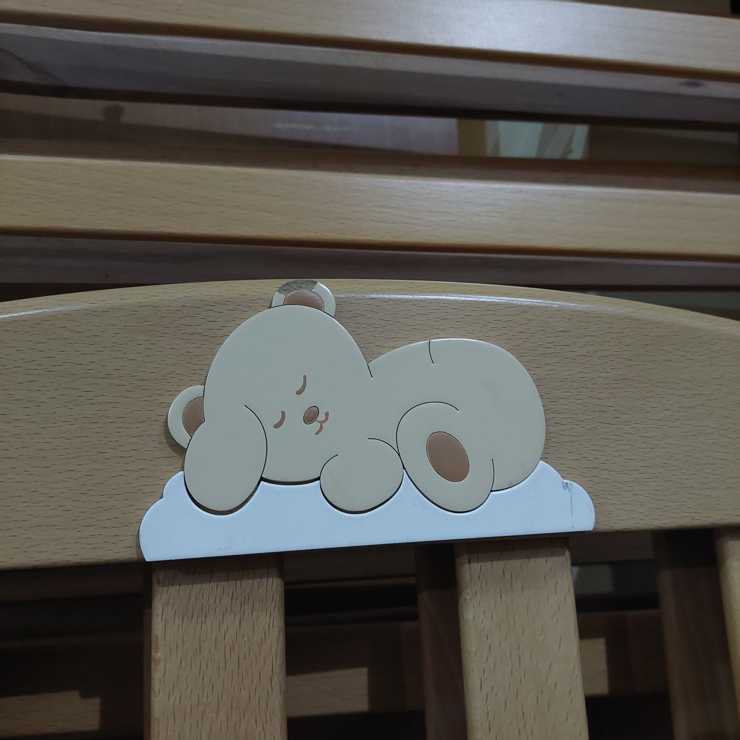 Culla Legno Marca "azzurra" Decoro Orsetti