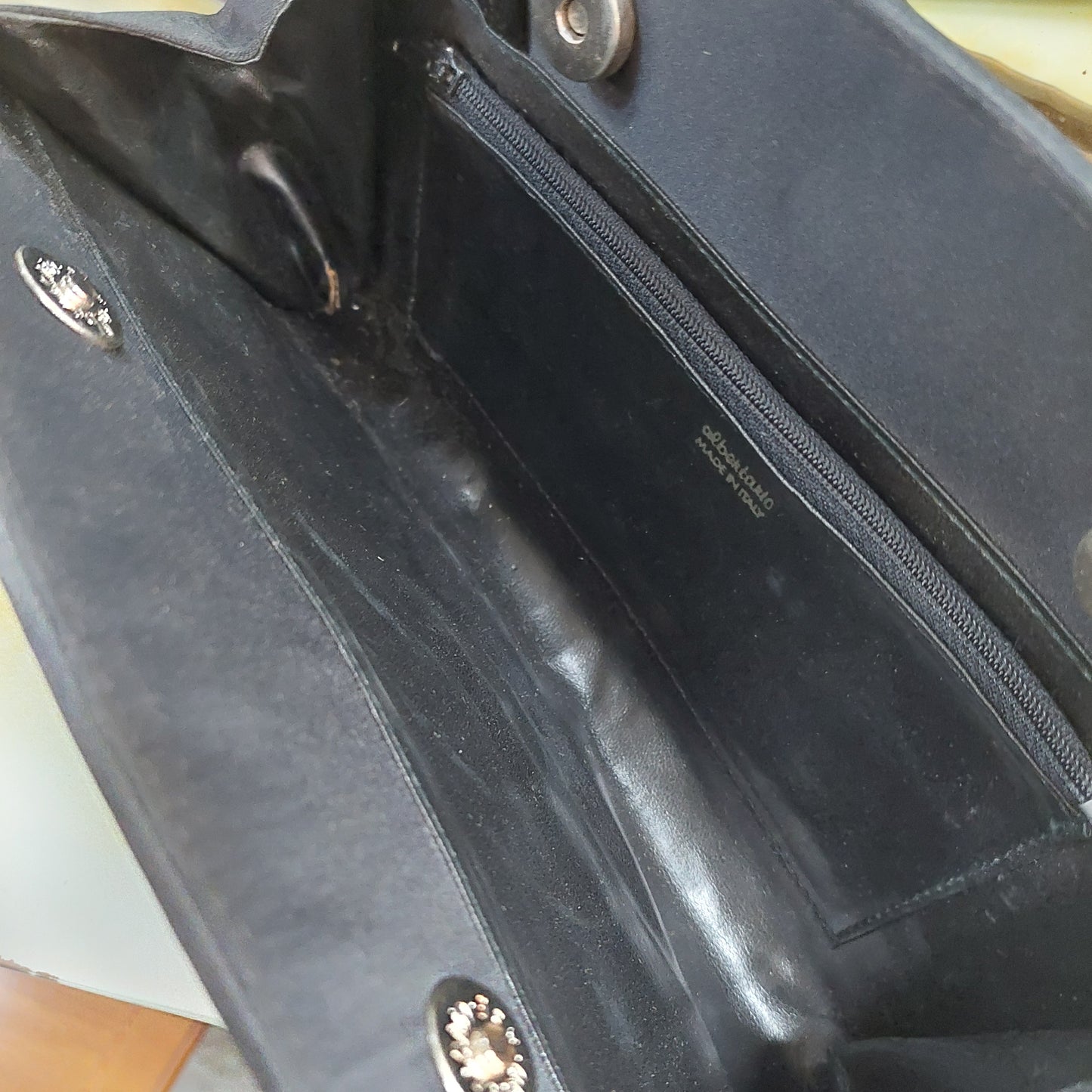 Pochette Raso Nera Albertario Vintage