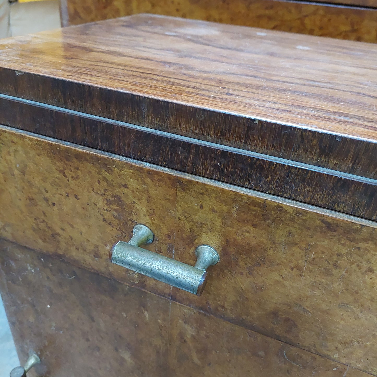 Comodino Stile Decò 1/c 1/s Cm45x37x72h