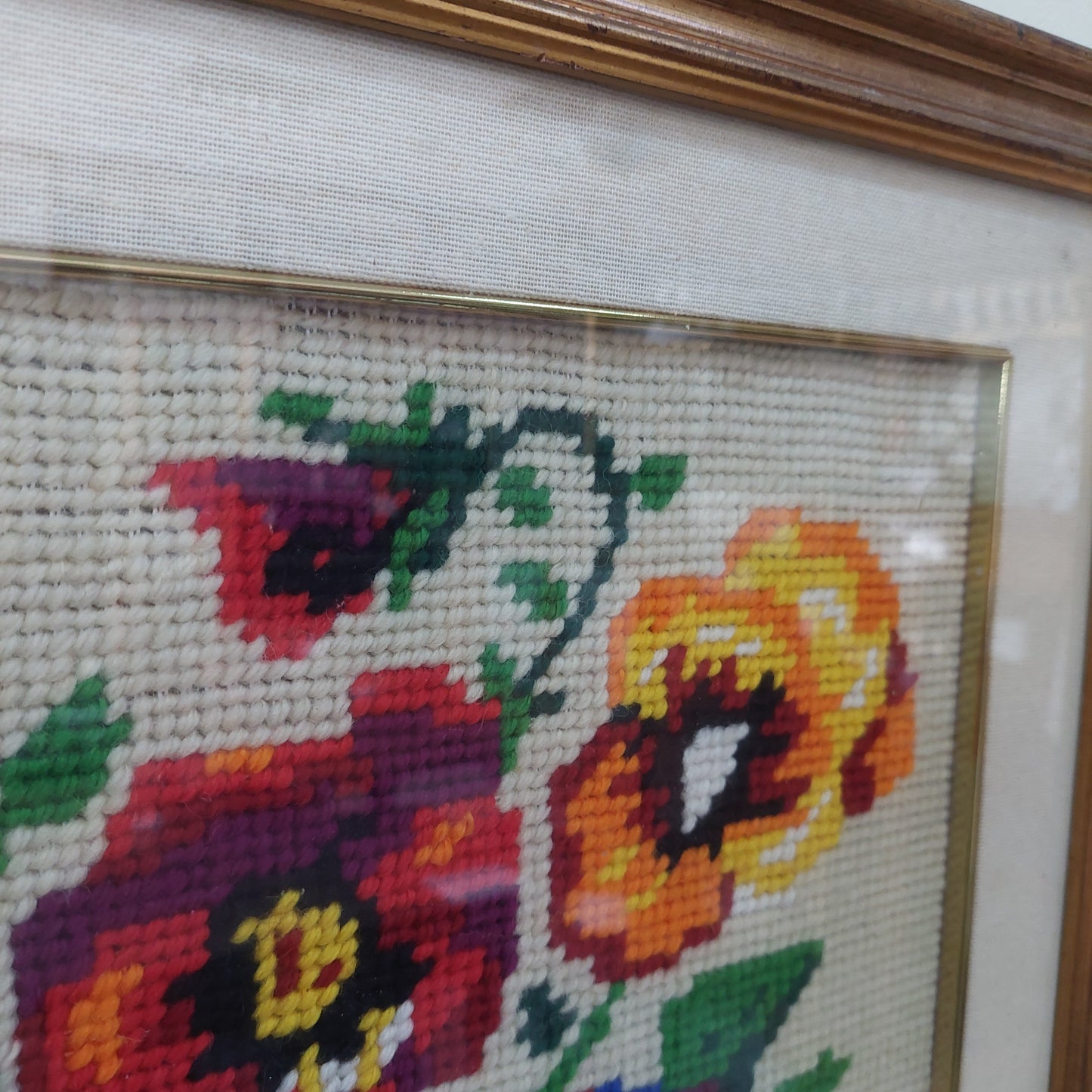 Quadro Fiori Mezzopunto