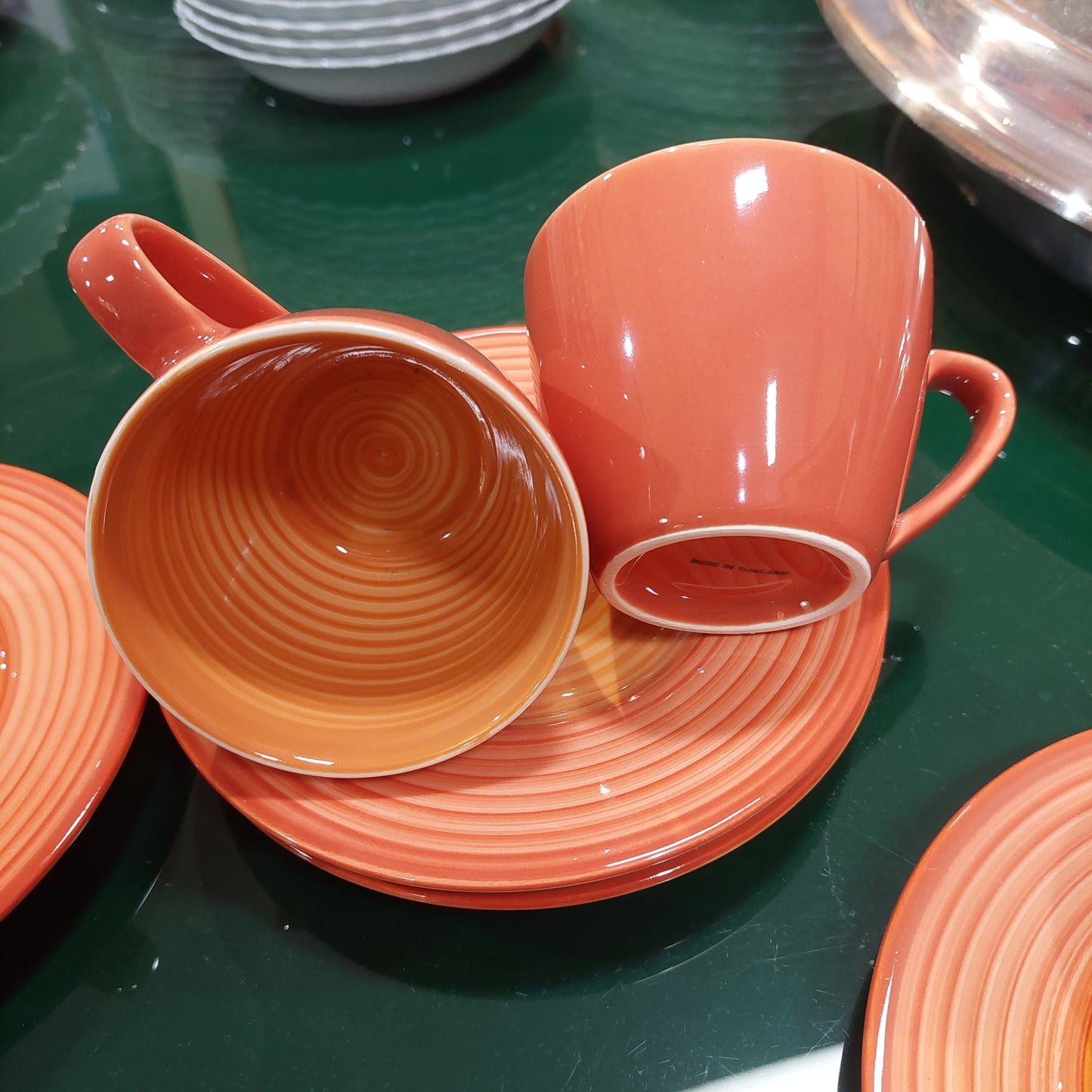 Set/6 Tazze The Ceramica Arancio Thai