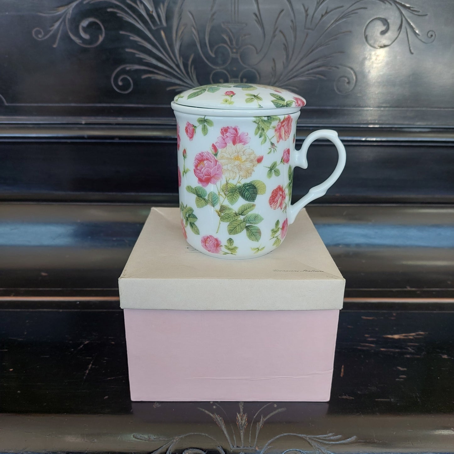 Tazza Thè Tisaniera Porcellana Rtdecor